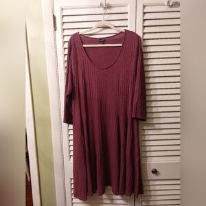 Women's Burgundy Sweater Dress